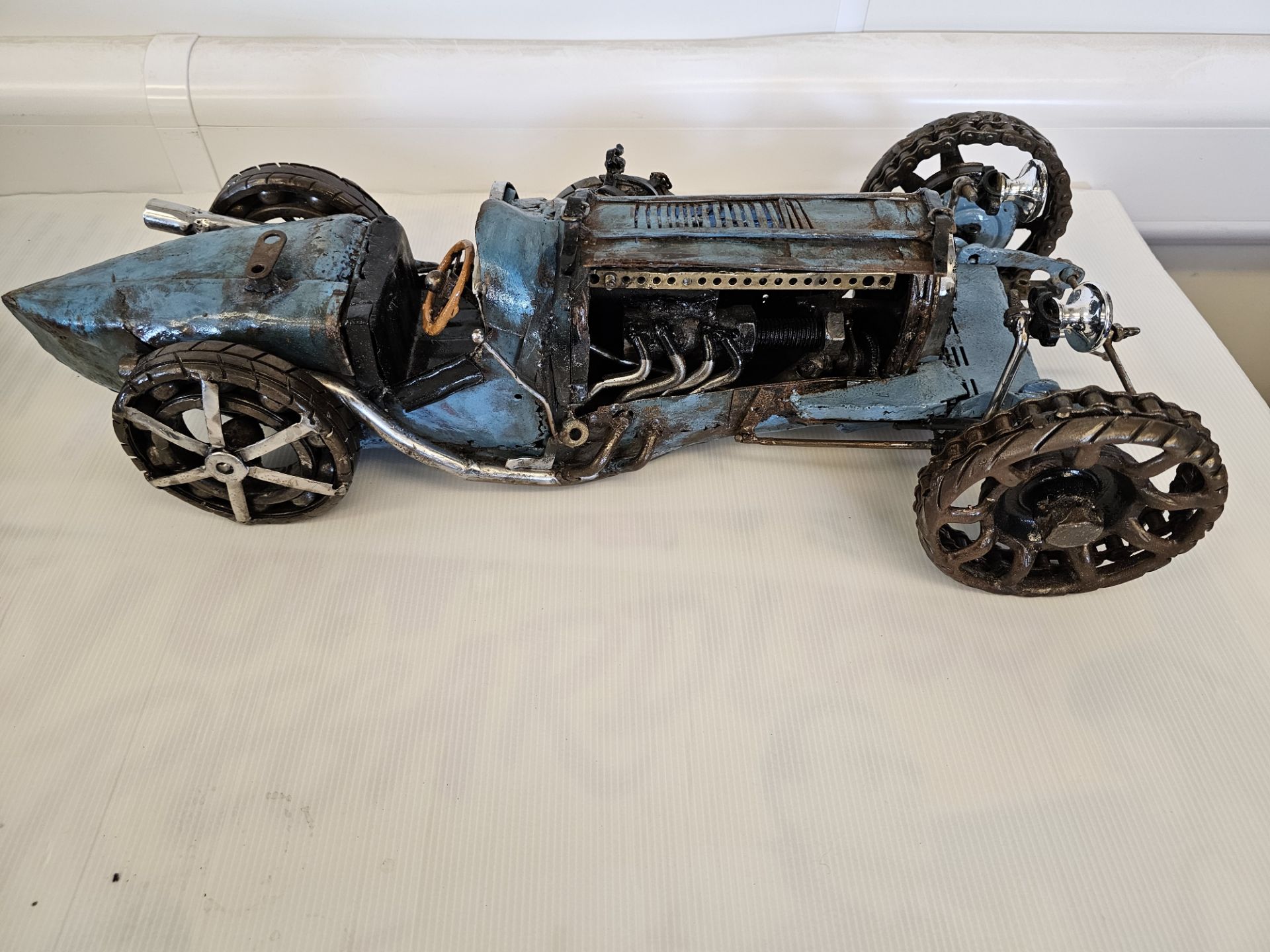 1923 Mercedes Benz 10/30 HP - One-off artistic model made from Iron, steel and glass, These rare and - Image 6 of 7
