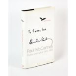 Paul McCartney signed book. Hardback edition of Poems and Lyrics 1965 - 1999 signed directly on the