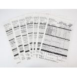 Pulp Fiction (1994) Six Original Production Call Sheets – as used on five shoot days 31, 32 (X2) 34,