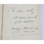 Harry Houdini (1874-1926) Signed The Unmasking of Robert Houdin. Signed Presentation Copy to Carl