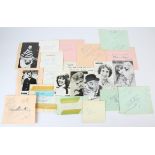 Autographs - Large collection including Tom Jones, Reg Vardy, Sandie Shaw, Elisabeth Sladen,