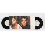 WHAM! A signed double 7" vinyl EP FIN1 The Edge of Heaven. Sleeve is signed inside gatefold in Biro
