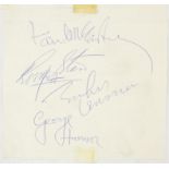 The Beatles - The Beatles Show cover with autographs of the fab four attached to the inside,