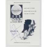 Neil Armstrong signed mini-sheet Belgium (20f+10f). Neil Armstrong (1930 - 2012) was an American