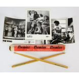 Keith Moon - Tommy (1975) a pair of Premier Lancewood 545C drumsticks within original Signed box; &