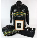 New Zealand Rugby - Rugby World Cup 1995 team items including two limited edition shirts of 750,