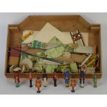 Pomona toy theatre together with various figures, boxed