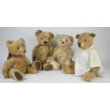 Collection of Teddy Bears. To include Steiff (5), Hermann (11) MerryThought (1), and vintage (4)