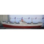 Model Ship / Pond Yacht. Clan Chieftan, container vessel. Kit built. Length 300cms