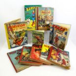 Collection of Children's annuals in two boxes to include Dennis the Menace 1966, Superboy,
