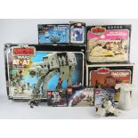 AMENDED DESCRIPTION: STAR WARS Assortment of action figures and playsets Includes: AT-AT (Palitoy,