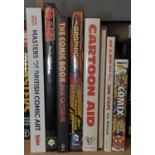 Comic-Books and Comic-Art - a group of eight related hardback books, first editions,