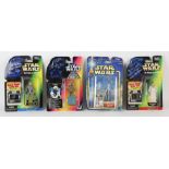 Star Wars - Four signed carded figures, David Barclay, Kenneth Colley, Rena Owen and Caroline