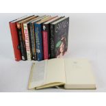 Autographed Books – a group of eight hardback books, first editions, Signed on titles, includes,