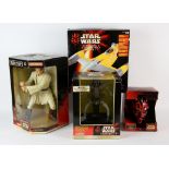 STAR WARS Obi-Wan Kenobi Mega Collectible x1 STAR WARS Darth Maul Ceramic Money Bank x1 STAR WARS