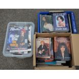 A quantity of books and magazines including X-files, Doctor Who, Tom Baker, Jackie Collins,