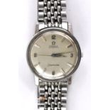 Gentlemans Omega stainless steel Seamaster automatic wristwatch, circa 1958, silvered dial with