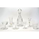 A suite of Waterford glass, for six people, to comprise champagne coupes, water glasses.