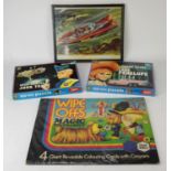 Toys & Collectables. A supercar jigsaw puzzle framed, Thunderbirds puzzles, Magic Roundabout