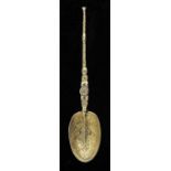 Cased gilt silver Anointing spoon for Edward VIII. Birmingham, 1936.