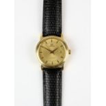 Omega A Reference 4690102 Deville ladies wristwatch in gold case, the signed dial with baton