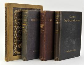 ENGLISH POTTERY. LOMAX (CHARLES J) QUAINT OLD ENGLISH POTTERY, three volumes of notes,