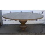 Julian Chichester. Dining table, 76cm high x 180cm diameter