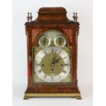 Amended estimate. George III mahogany bracket clock by Thomas Fazakerley The case with bell form