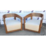 Eicholtz, a pair of armchairs, 75cm high c 74cm wide x 80cm deep (2)