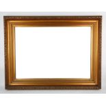 Large gilt gesso framed wall mirror with bevelled plate 104cm x 78cm