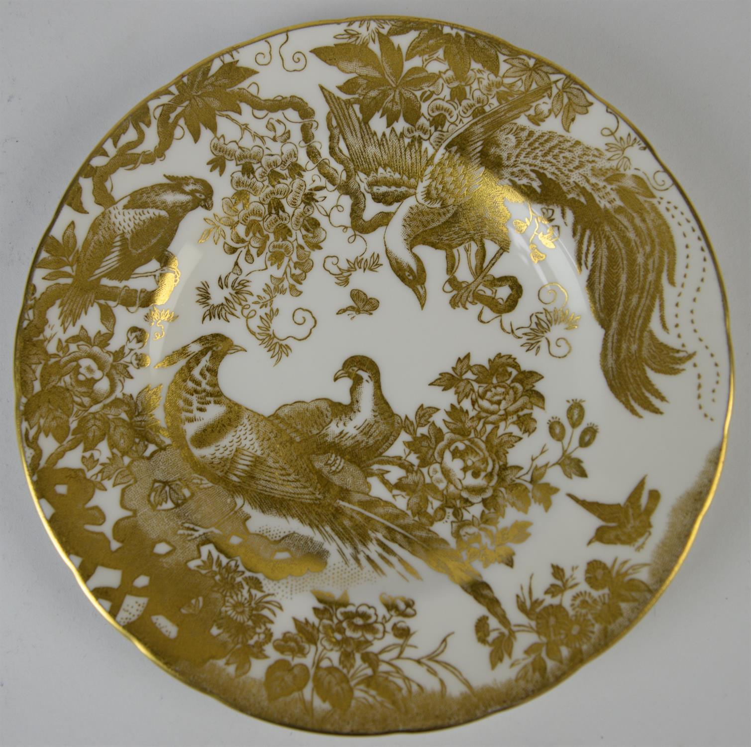 Royal Crown Derby, a part dinner service in the Gold Aves pattern, printed marks to base, - Image 36 of 38