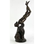 Mary Pownall Bromet (1862-1937), patinated bronze figure of a nude signed M. Pownall 1909, H 52cm