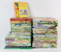 Large collection of Rupert annuals, various dates, including 'More Adventures of Rupert',