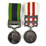 1857/58 India Mutiny medal to GEO CALDICOTT 1ST BN 23RD R. W. FUSRS, with 2 clasps Lucknow,