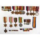 WWII group, War Medal, Defence Medal, Burma Star with Pacific clasp, Africa Star with Africa