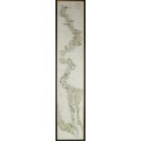Tombleson's Panoramic map of the Thames and Medway, framed and glazed, 125.5 x 24cm