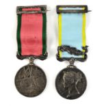 Turkish Crimea Medal - Sardinian Issue -La Crimea 1855 with medal suspension replacing the ring