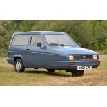 1984 Reliant Robin Rialto. Registration number: A884 GPH. Mileage: 56,302. Finished in blue