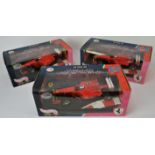 Hot Wheels Racing - Three Michael Schumacher Limited edition collection, Boxed Mattel Ferrari 1:18