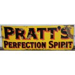 Pratt's Perfection Spirit Enamel Sign - Anglo American Oil Company Ltd, 133cm x 46cm.