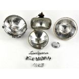Mixed lot of items to include a Collection of lights - 7" Headlamps (one with Lucas glass cover and