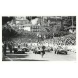 Signed 1959 Monaco Grand Prix photo of the start of the race, Signed by Tony Brooks who came 2nd in
