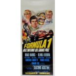 Formula 1 - 70s Grand Prix Italian locandina poster (13"x27")