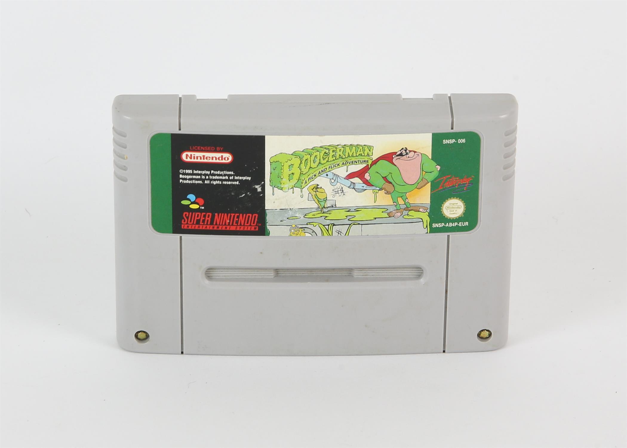 Super Nintendo SNES game. Boogerman (SNSP-AB4P-EUR). Cart only.