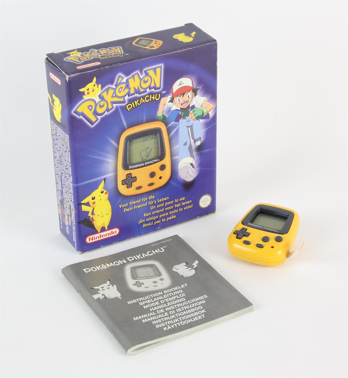 Boxed Pokémon Pikachu Pocket Handheld Console from 1998