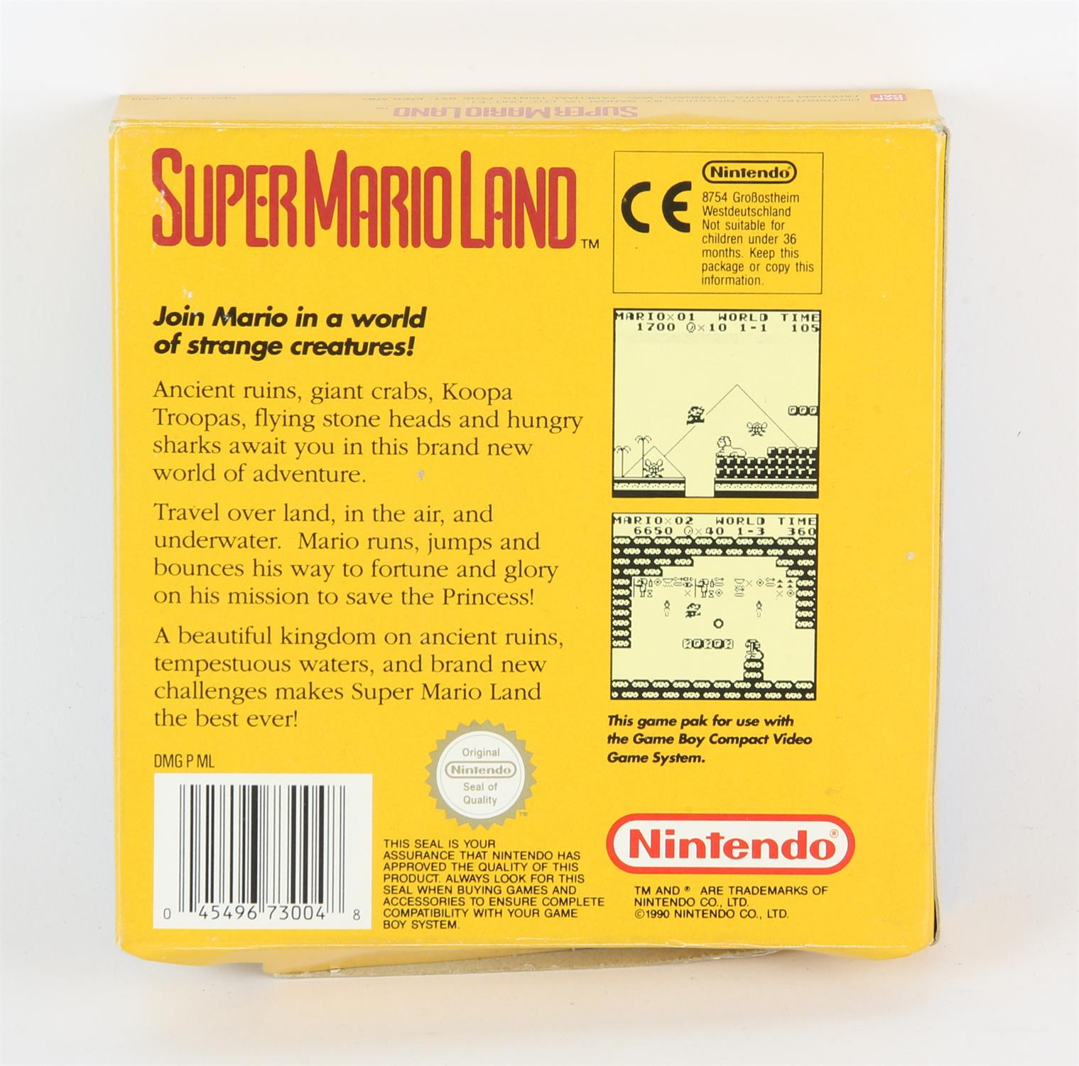 Nintendo Game Boy Super Mario Land boxed game (PAL) - Image 2 of 2