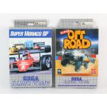 SEGA 2 boxed Game Gear games (PAL) Includes: Super Off Road and Super Monaco GP