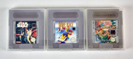 NINTENDO 3 (PAL), Gameboy games carts only. Includes: Wave Race, Star Wars and Parasol Stars: