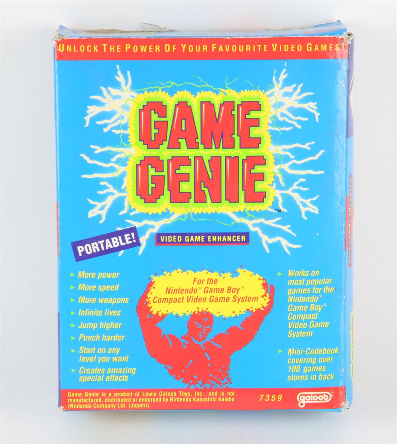 Game Genie video game enhancer accessory for Game Boy system