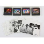 SEGA 4 loose Game Gear carts and 6 game manuals Includes: Outrun, Mortal Kombat,